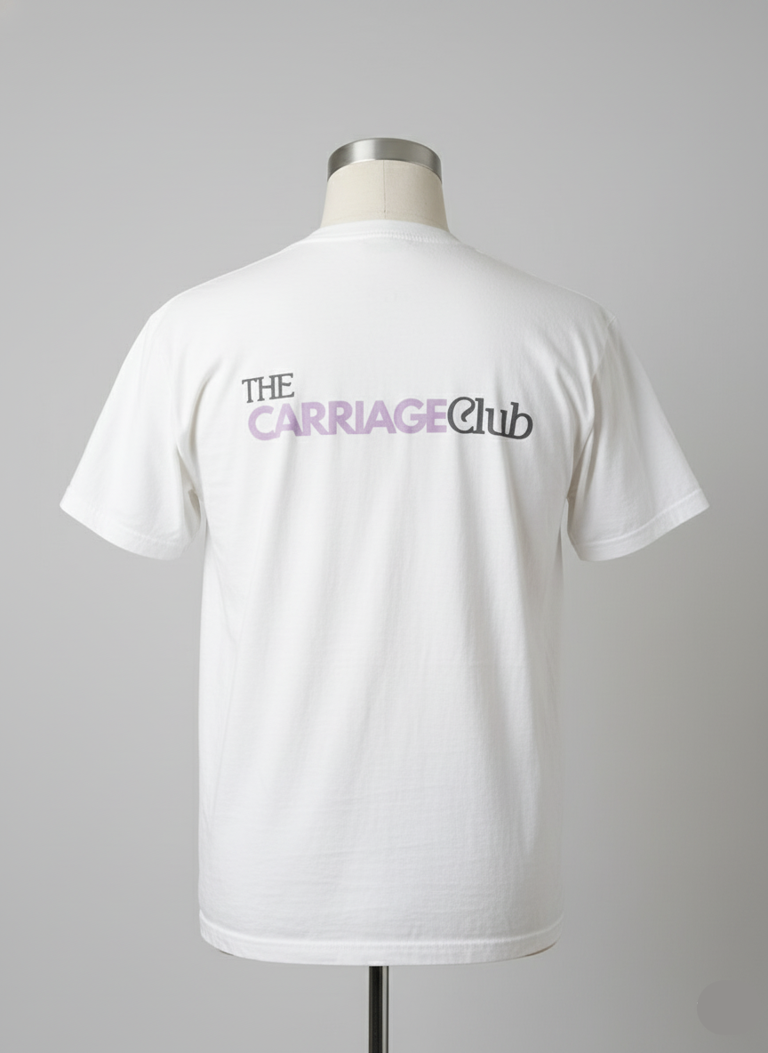 The Carriage Club Original Pocket T-Shirt | Comfort Colors White Tee