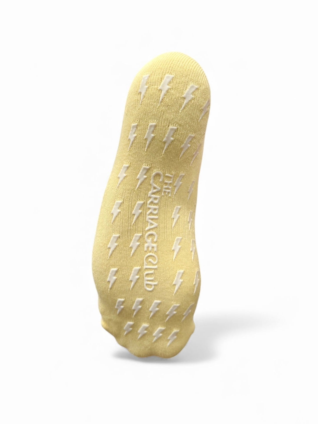 Lightning Bolt | Butter Yellow Grip Socks
