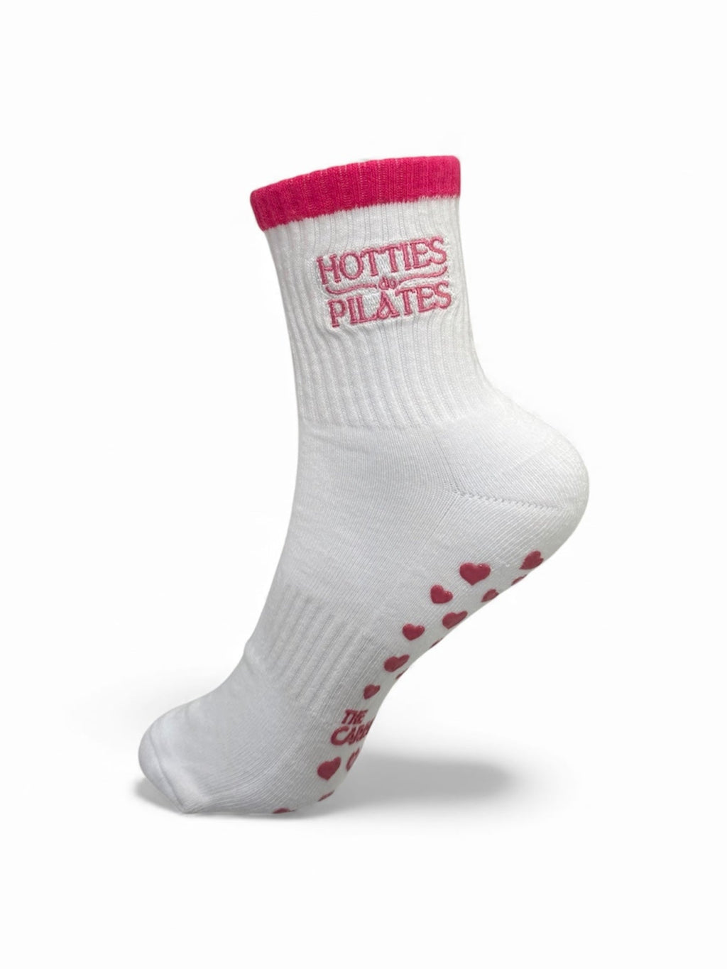 Hotties Do Pilates | Pink Stripe Grip Socks