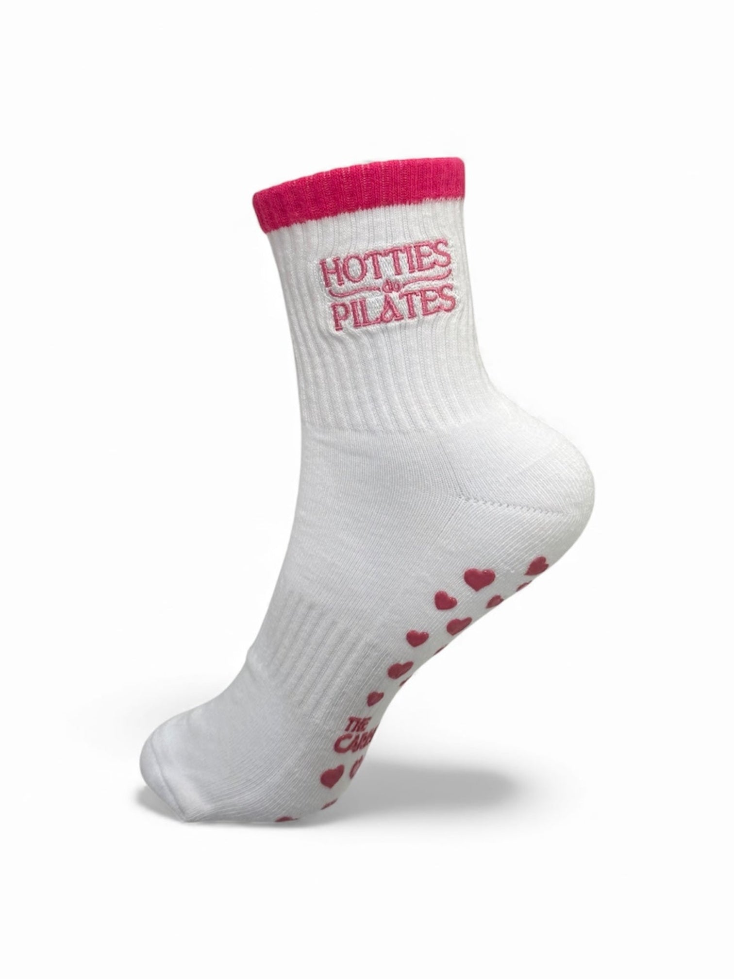 Hotties Do Pilates | Pink Stripe Grip Socks