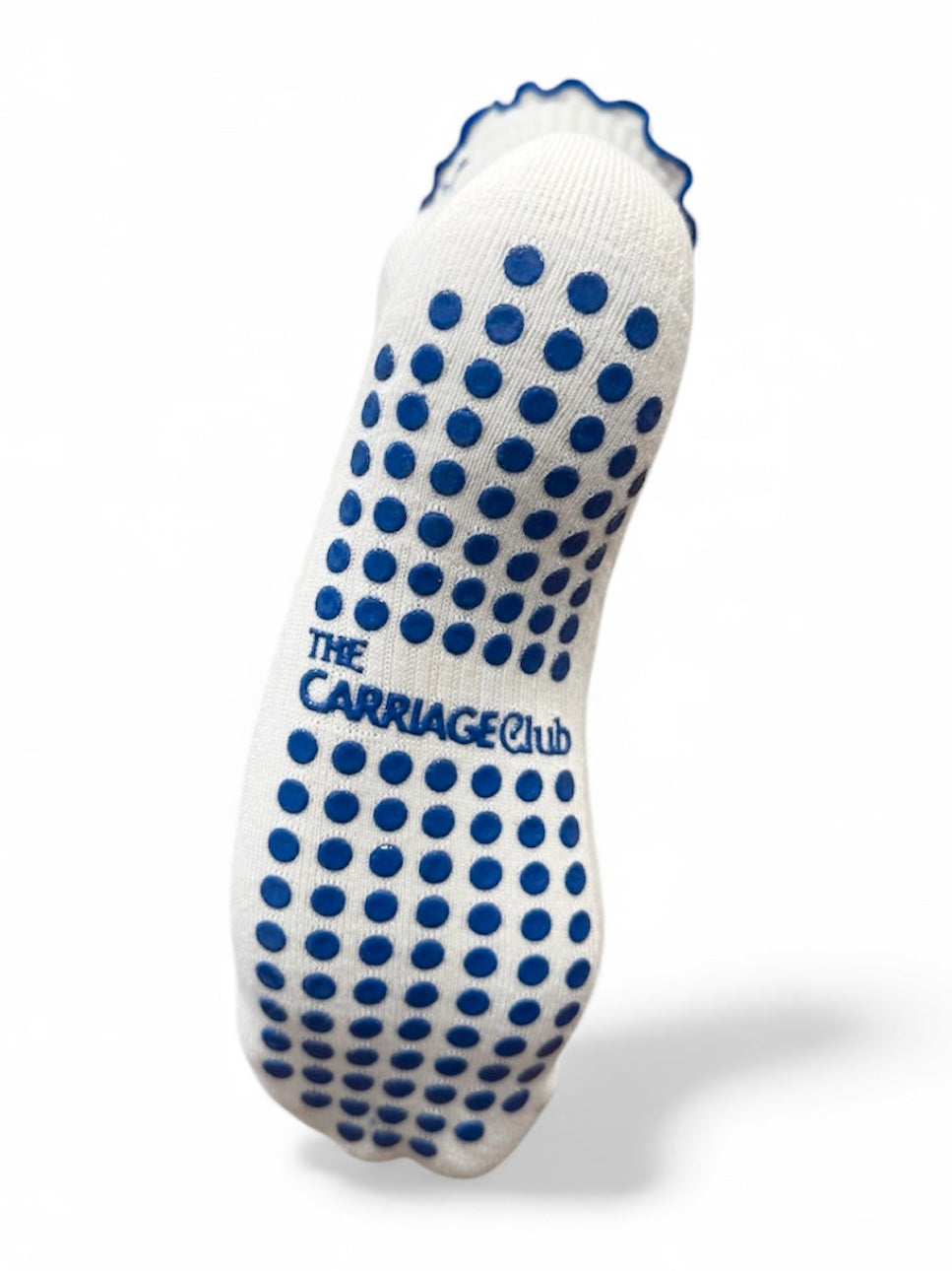 Gone To Pilates | Blue Ruffle Grip Socks