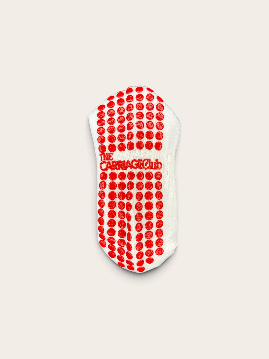 Red Bulldog Grip Socks