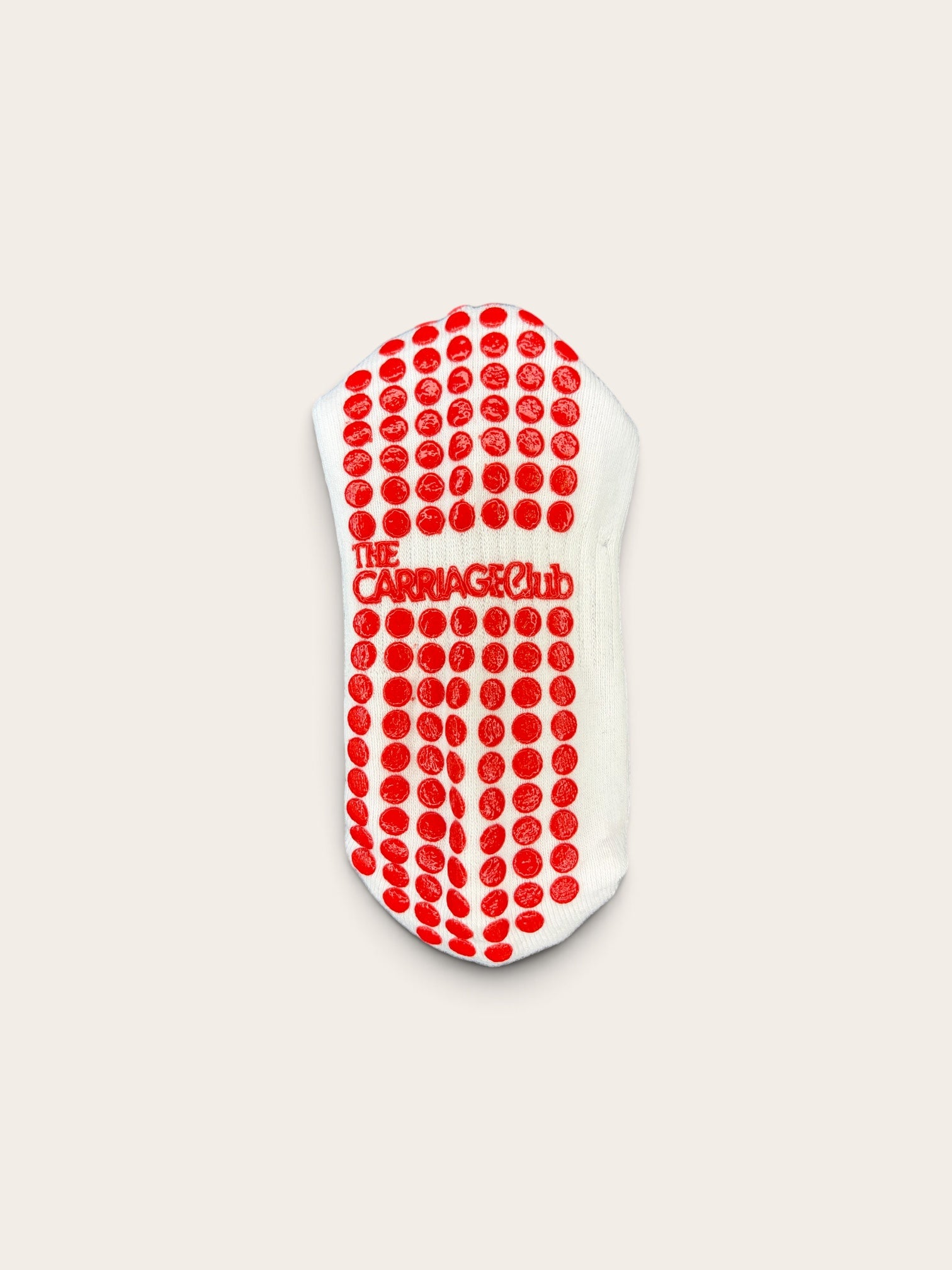 Red Bulldog Grip Socks