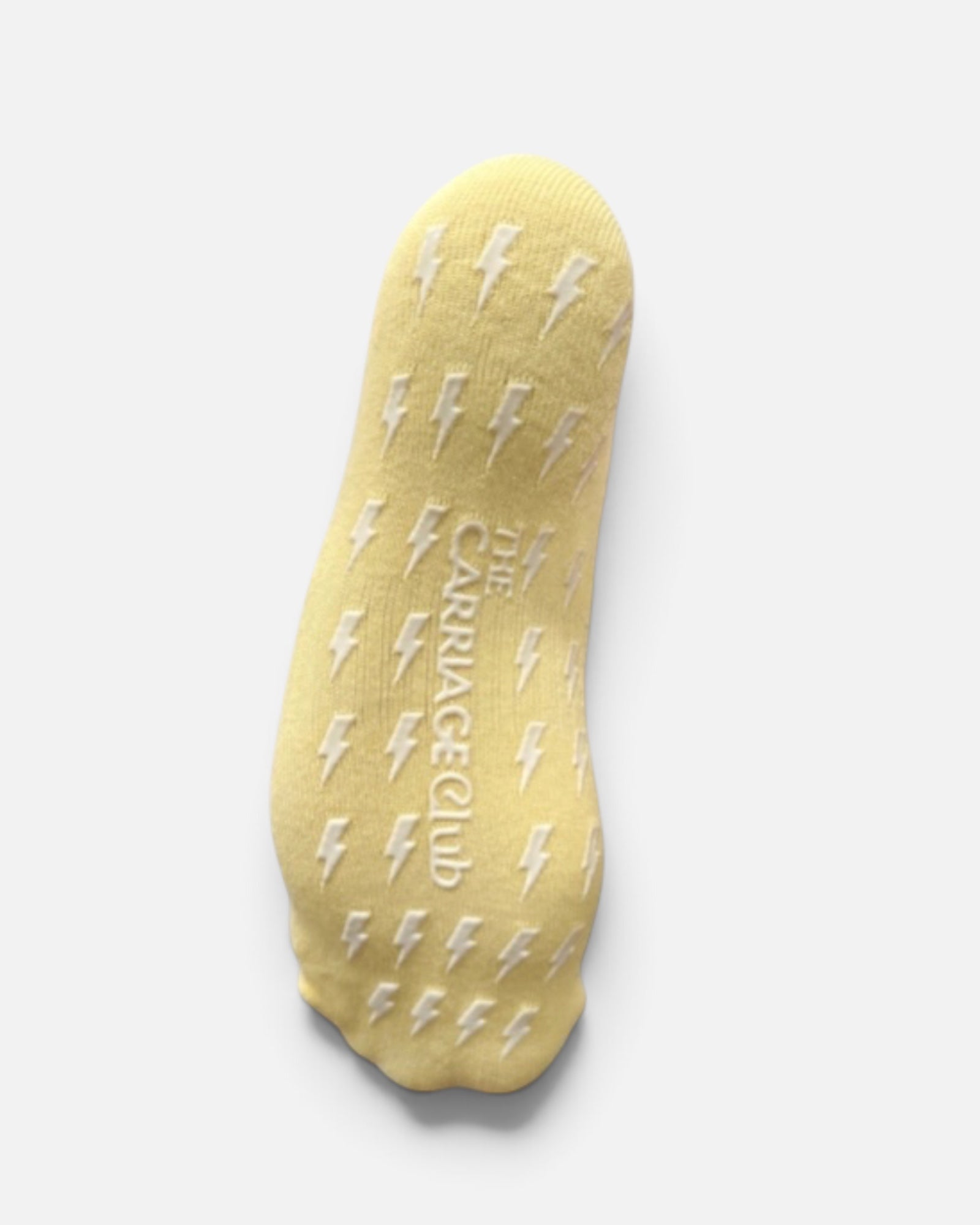 Lightning Bolt | Butter Yellow Grip Socks